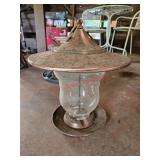 Hanging bird feeder - garage