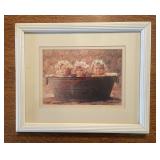 Framed photo of Three babyï¿½s in a tub (dinning