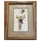 framed artwork of a bird(dinning room)