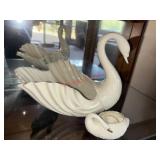 large Lenox Swan and mini trinket dish swan