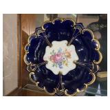 German Genuine Cobalt hand Enameled Decorative