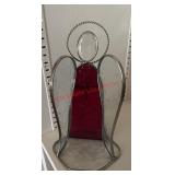 stained glass angel figurine (LR nook)