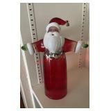 Glass Santa Claus figure (LR nook )