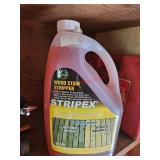 Wood stain stripper - garage