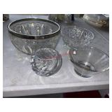Mainly Cut Glass bowl lot            (Family