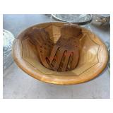 Wood Bowl and Wood Forks set            (Family