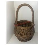 hand-woven Gathering basket (LR nook)