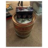 Christmas tins ( first living room )