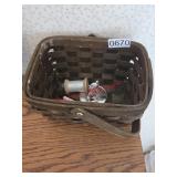 Small Basket and contents (Upstairs Left Bedroom)