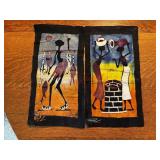handcrafted batik wall hangings (first living