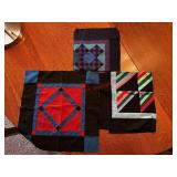 Vintage quilt pieces (first living room )