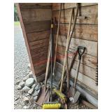 Yard tools - right of garage