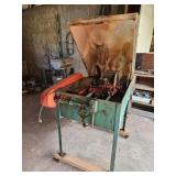 Large rock saw, MISSING BLADE, silver pulley is