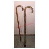 Walking canes (downstairs bedroom)