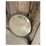 Round mirror, outbuilding