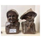 Carved Wood Man and lady