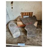 Axe head and sledgehammer head - garage