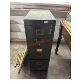 Vintage File Cabinet with key