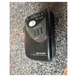 Sharp Cassette radio walk man Untested