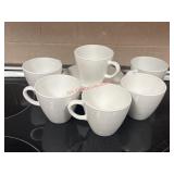 White Hot Cups and Saucers             (Kitchen)