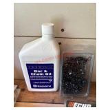 Bar Chain and Bar Oil lot     ( Garage number 2 )