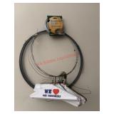 Spool of Wire and wire hangers lot     ( Garage