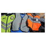 Three vests, medium large and extra large Garage