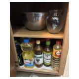 Two Shelf lot of Oils and more