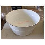 Large Enamel Bucket  Pottery Bar