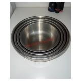 Stainless steel mixing bowls