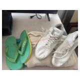 Nikes, Slip flops and Towel lot