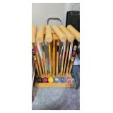 Brookstone Croquet Set Dvd Tote Lot (garage 1