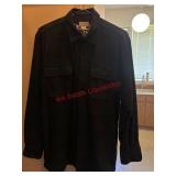VTG M- LL Bean Dark Green Plaid Mens Shirt