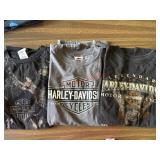 Lot of 3 Mens Harley Davidson Tshirts