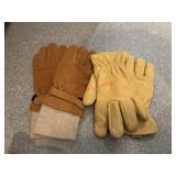 Two Pairs of newer leather gloves    SZ M