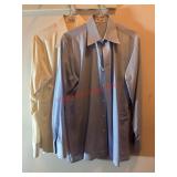Two Butch Blum Dress shirt Likely a medium