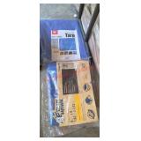 (2) New Small Tarps  (garage 1 under tables)