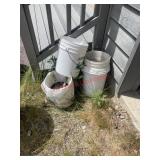 plastic bucket lot (first house)