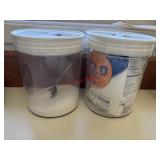 Two Sealing Canisters                (kitchen)