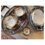 Mismatched Silverplate Serving Dishes