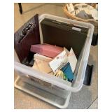 Lidded Tote with New Greeting Cards Contents &