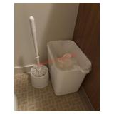 Small Waste Basket and Toilet Brush lot