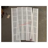 White vinyl gutter guards