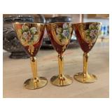 Believed to be  Murano Venetian 24K gold and ruby