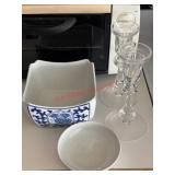 Serving Dishes and Candelabras