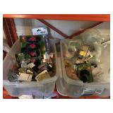 Two Organizer Totes of Hose Hardware and more