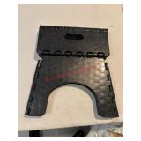 Folding black Step stool                   (house