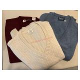 Burberry, Racquet Club Mix sz Mens Sweaters