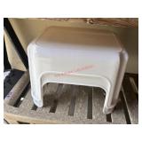 TWO White Step Stools