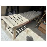 Sturdy Wood Bench                        (Garage